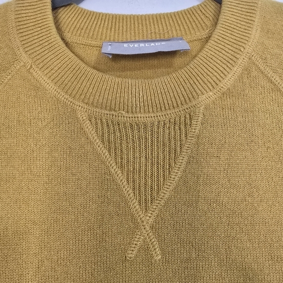 Everlane Cashmere Pullover Sweater in Yellow Casual Comfy - Picture 4 of 9